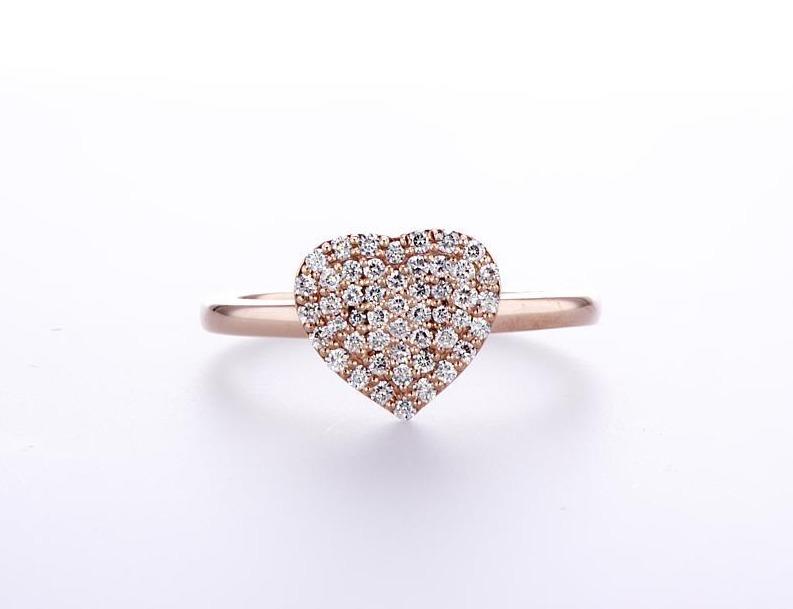 Heart Diamond Ring (0.29Ctw) - mydiamond.ca