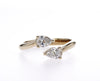 Toi et Moi diamond ring with white gold band - available at MyDiamond.ca