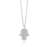 Large Hamsa Diamond Necklace (0.47Ctw) - mydiamond.ca