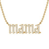 Mama diamond necklace with round brilliant cut diamonds in 14k gold - Shop now at MyDiamond.ca