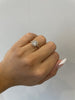 Milgrain Marquis Shape & Round Cut Engagement Ring (1.00Ctw) - mydiamond.ca