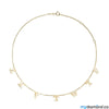 Necklace with Letters - Center Necklace Mydiamond 14K Yellow Gold 7