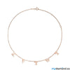 Necklace with Letters - Center Necklace Mydiamond 14K Rose Gold 5