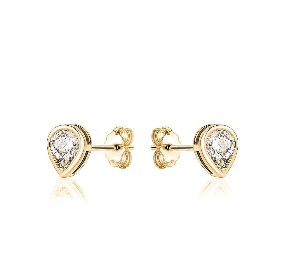 Pear Diamond Earring (0.30Ctw) - mydiamond.ca