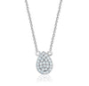 Pear Pave Necklace (0.20Ctw) - mydiamond.ca