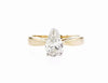Pear Shape Solitaire Ring (1.00Ctw) - mydiamond.ca