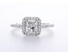 Princess Halo Engagement Ring (1.33Ctw) - mydiamond.ca