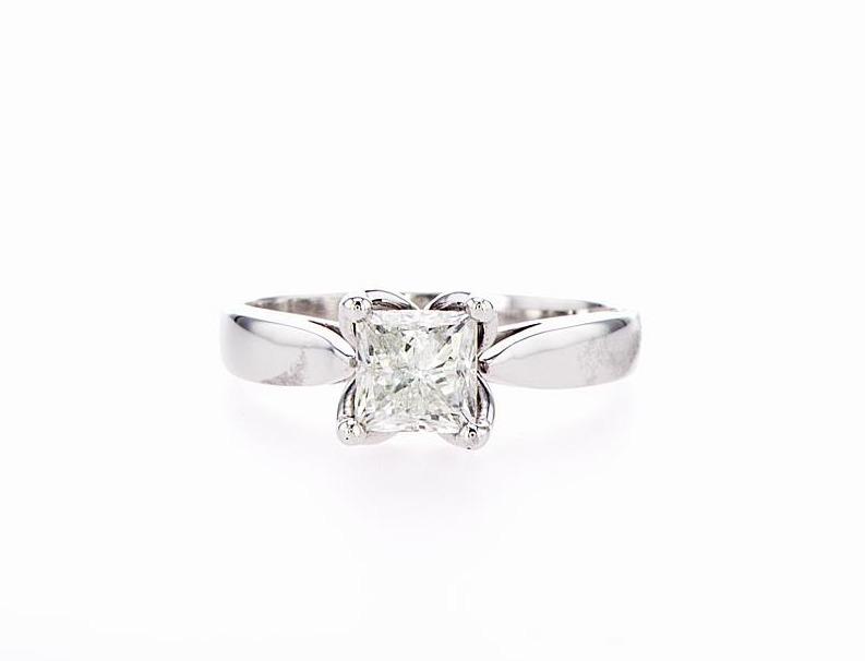 Princess Solitare Ring (1.00Ctw) - mydiamond.ca