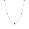 Ruby By The Yard Necklace Mydiamond 14K Yellow Gold