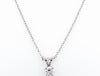 SOLITAIRE DIAMOND PENDANT (0.15CTW) Necklace Mydiamond 14K WHITE GOLD