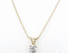 SOLITAIRE DIAMOND PENDANT (0.30CTW) Necklace Mydiamond 14K YELLOW GOLD