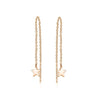 Star Chain Earrings Earrings Mydiamond 14K ROSE GOLD