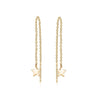 Star Chain Earrings Earrings Mydiamond 14K YELLOW GOLD