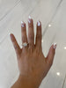 Swirl Princess Shape Halo Engagement Ring (1.50Ctw) Rings Mydiamond