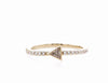 TANGY TRIANGLE DIAMOND RING (0.25CTW) Rings Mydiamond 14K Yellow Gold 3.5