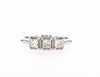 TINA THREE STONE DIAMOND RING (0.70CTW) Rings Mydiamond 14K White Gold 3.5