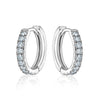 Willow Huggies (0.25Ctw) Earrings Mydiamond 14K WHITE GOLD