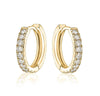 Willow Huggies (0.25Ctw) Earrings Mydiamond 14K YELLOW GOLD