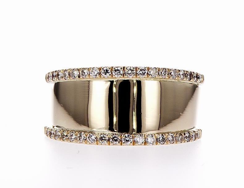 YANY FASHION DIAMOND RING (0.40CTW) Rings Mydiamond 14K Yellow Gold 3.5